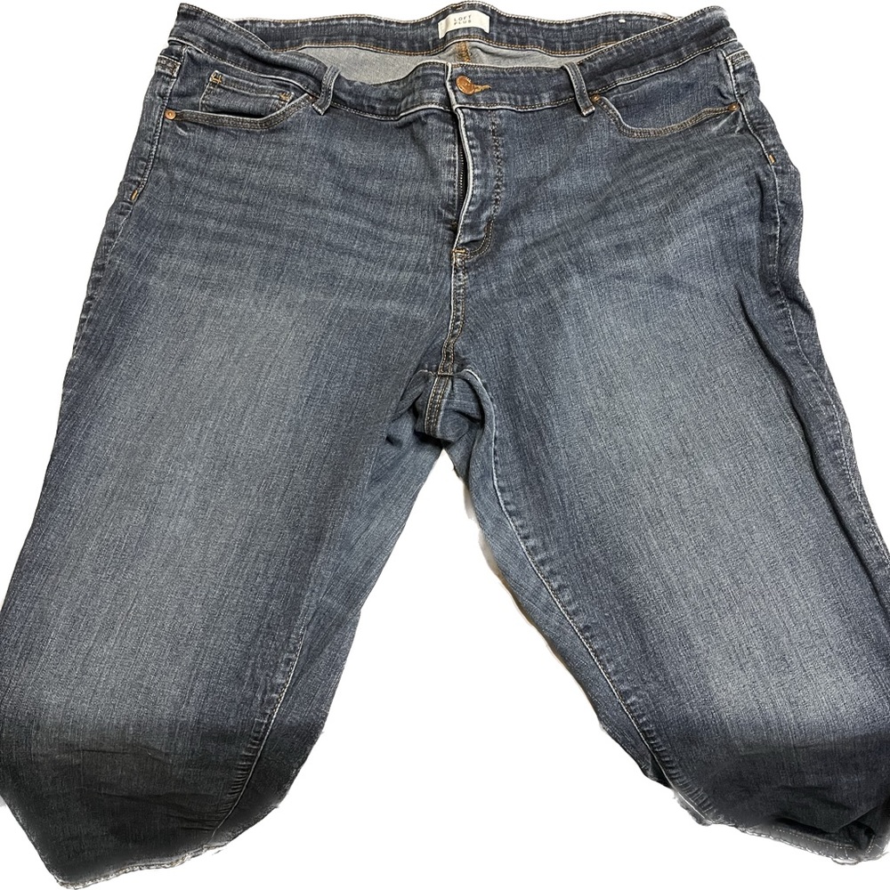 Size 22 Loft Plus Slim Leg Jeans, ankle length